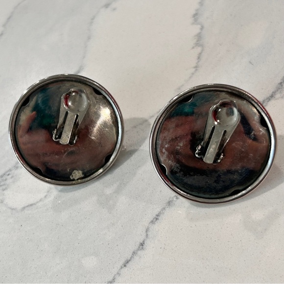 Vintage Industrial Chic Clip-On Earrings - Picture 7 of 12